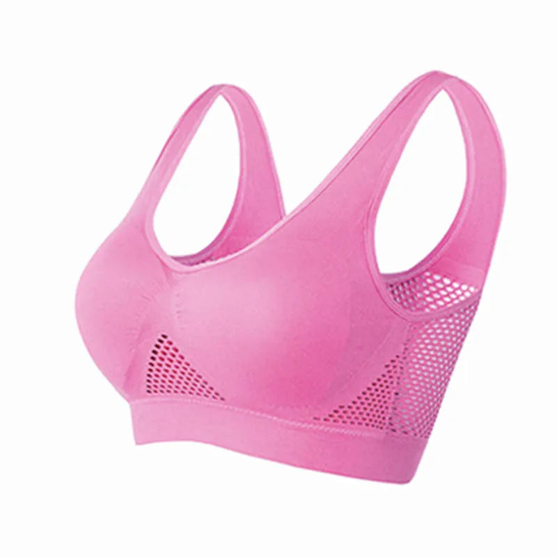 Soutien-gorge de Sport respirant haut Fitness femmes brassière amovible rembourré soutien-gorge de Sport course gymnase sans couture Push Up soutiens-gorge