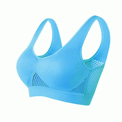 Soutien-gorge de Sport respirant haut Fitness femmes brassière amovible rembourré soutien-gorge de Sport course gymnase sans couture Push Up soutiens-gorge