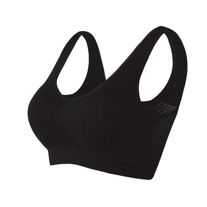 Soutien-gorge de Sport respirant haut Fitness femmes brassière amovible rembourré soutien-gorge de Sport course gymnase sans couture Push Up soutiens-gorge