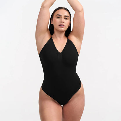 Sleeveless Knit Bodysuit Hot Summer Sexy Bodycon Off Shoulder Halter Tops Casual Street Bodice For Women ClubWear